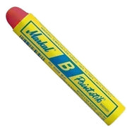 DURAFORCE Markal B Red Solid Paint Stick Marker Tire Crayon Pack of 12