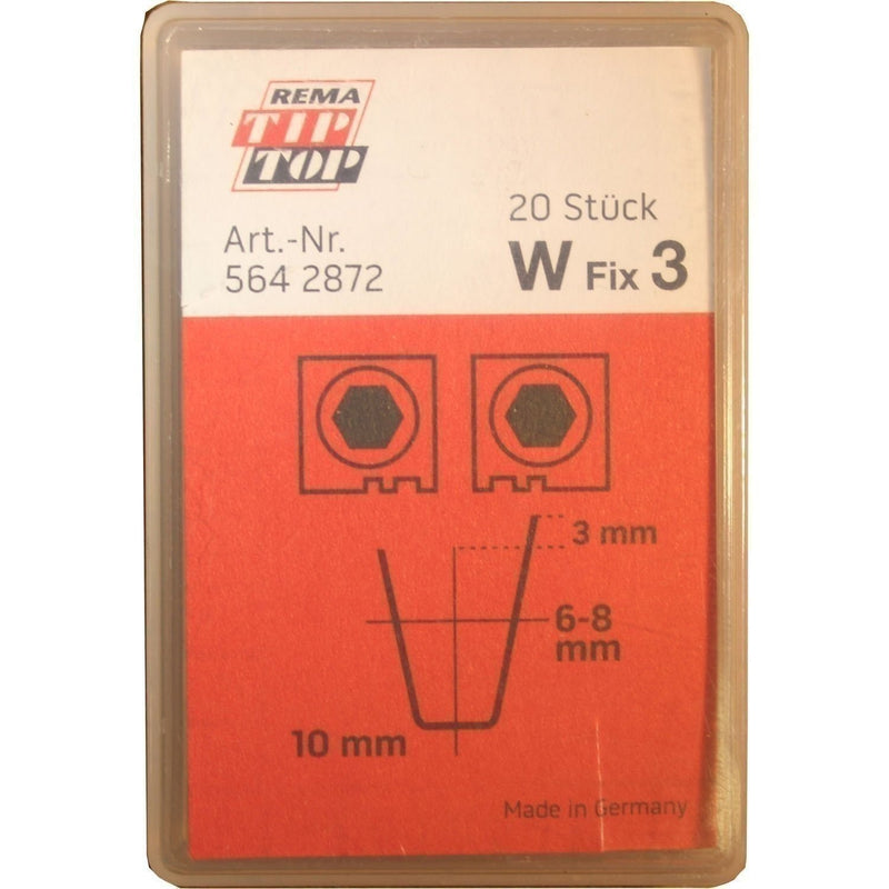 DURAFORCE REMA TIP TOP W-3 Tire Regroover Blades 6-8mm Pack of 20