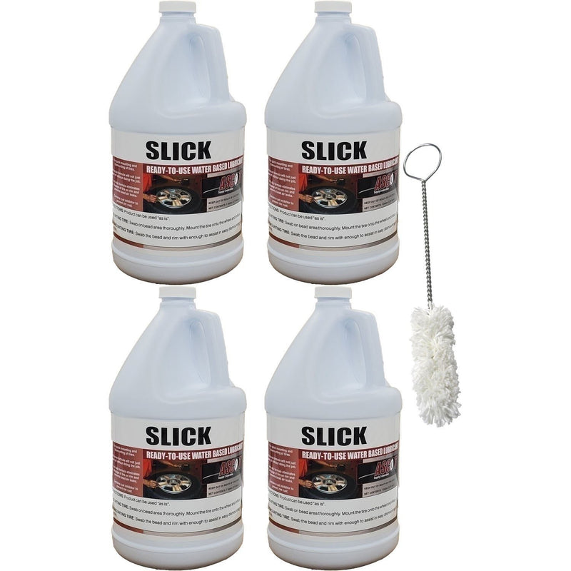 DURAFORCE Ascot Tire Mounting Lube 1 Gallon 4-Pack with 10" Applicator Swab
