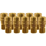 DURAFORCE Milton 715 1/4" FPT M-Style Coupler Pack of 10 - Air Tool Fittings