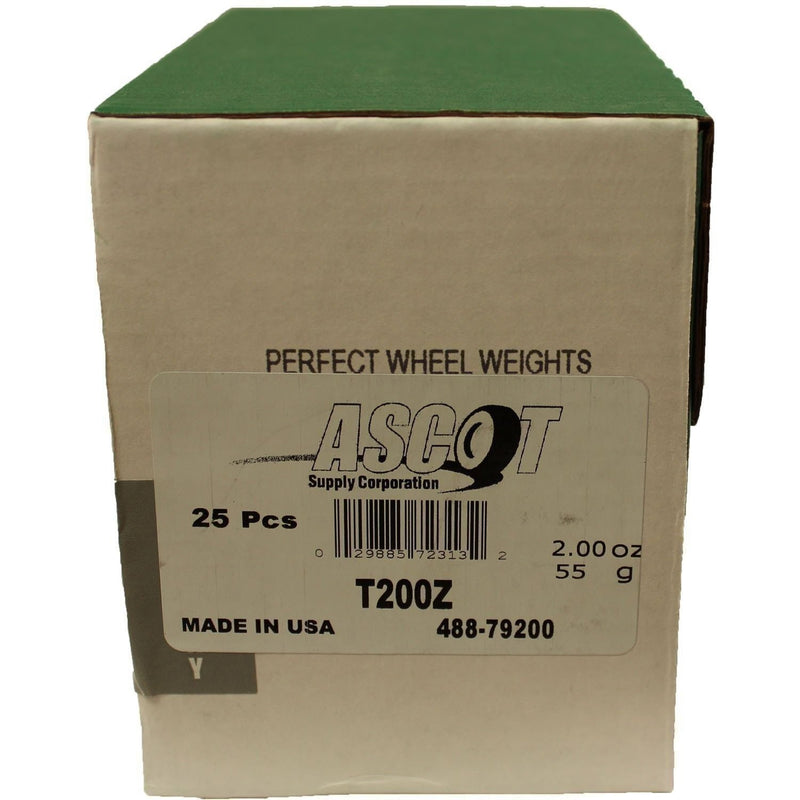 DURAFORCE Perfect Equipment T200Z Zinc Coated Wheel Weights 2oz Box of 25