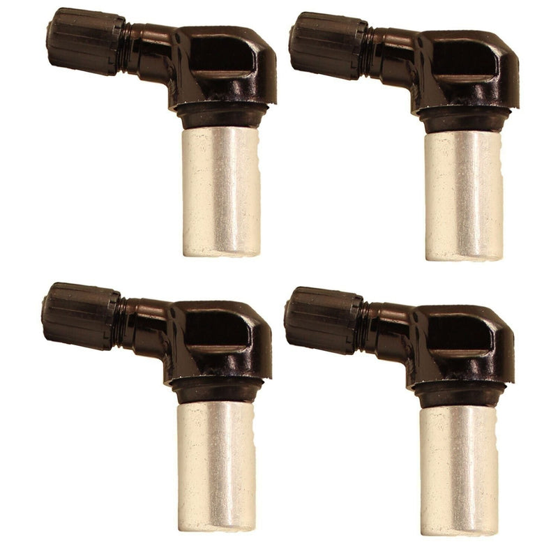 DURAFORCE Schrader 25082-4 Black Angled Valve Assembly 4-Pack for 33900 EZ Sensor