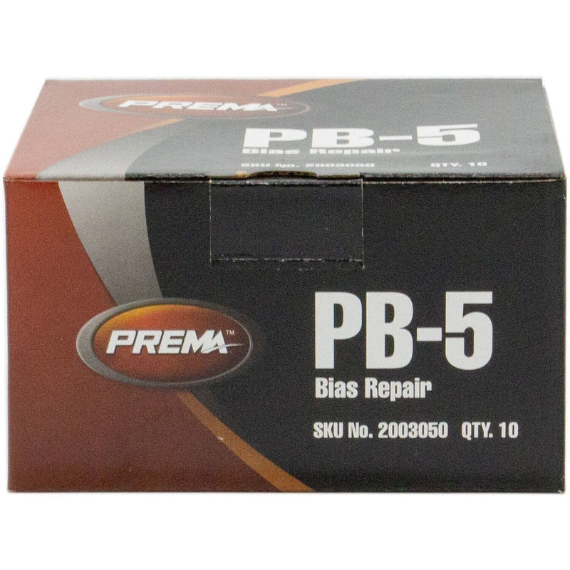 DURAFORCE Prema PB-5 Square Bias Tire Patch 4-3/4" 4 Ply Box of 10 Patches