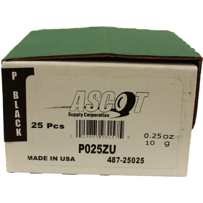 DURAFORCE Perfect Equipment P025ZU Zinc Wheel Weights 0.25 oz Uncoated - 25 Pack