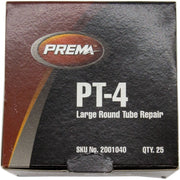 DURAFORCE Prema PT-4 3" Large Round Tube Patches Box of 25 - Durable Repair Patch