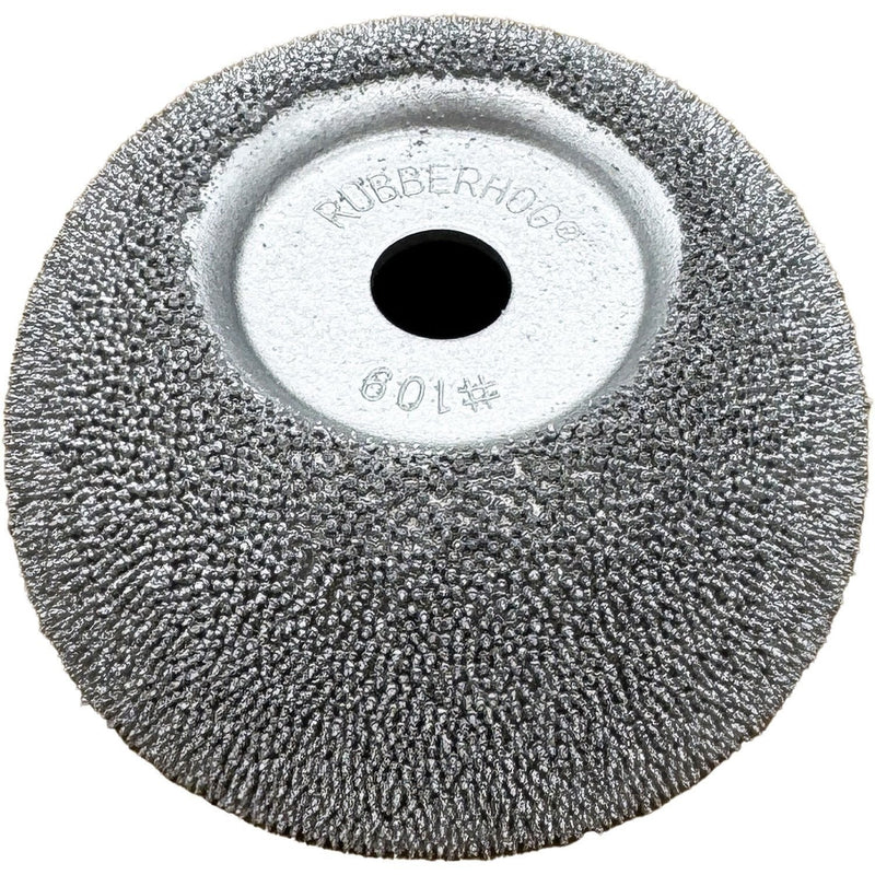 DURAFORCE Rubberhog 2.5"x1" Flared Buffing Wheel 230 SSG 3/8" Arbor Hole Polishing Tool
