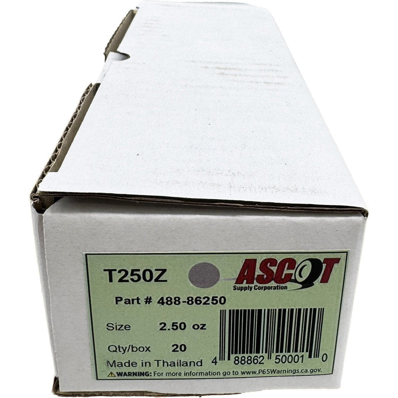 DURAFORCE Ascot T Style Coated Zinc Clip-On Wheel Weights 2.50oz Box of 20
