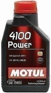 DURAFORCE Motul 4100 Power 15W50 Motor Oil 1L High Performance Synthetic Engine Oil