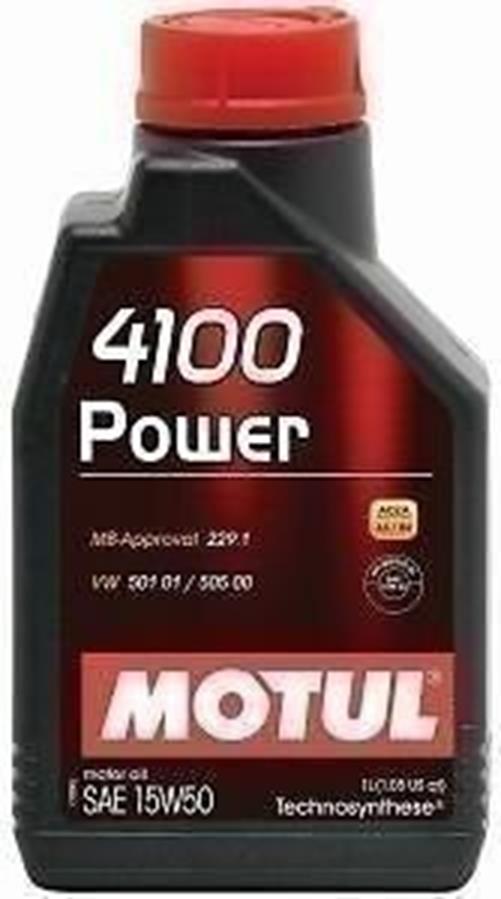 DURAFORCE Motul 4100 Power 15W50 Motor Oil 1L High Performance Synthetic Engine Oil