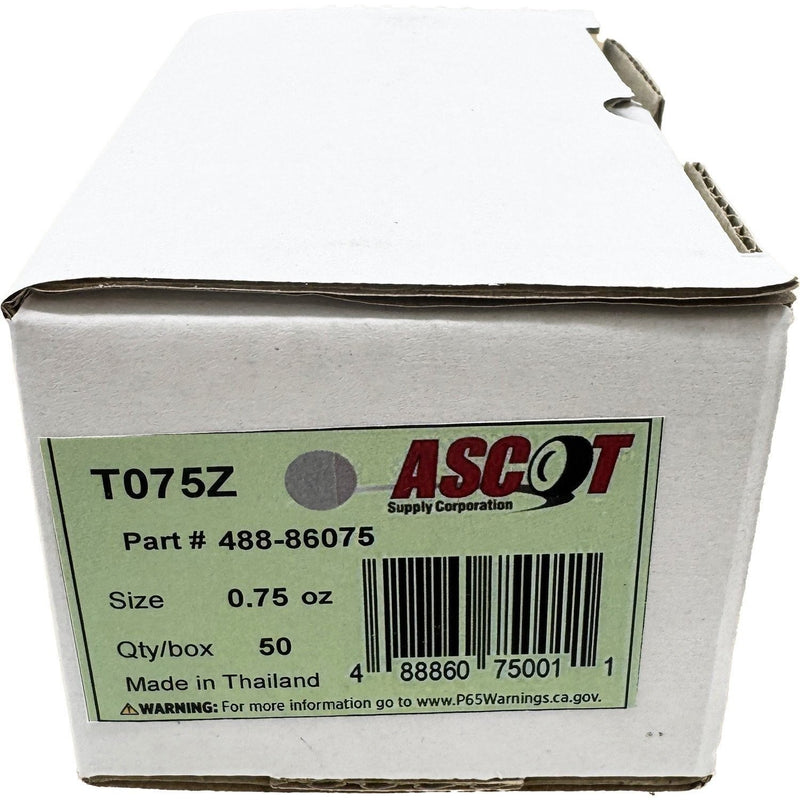 DURAFORCE Ascot T Style Coated Zinc Clip-On Wheel Weights 0.75oz Box of 50