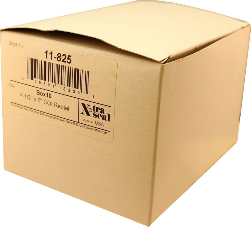 DURAFORCE Xtra Seal 11-825 4.5"x5" Radial Tire Patch 3-Ply Box of 10 Patches