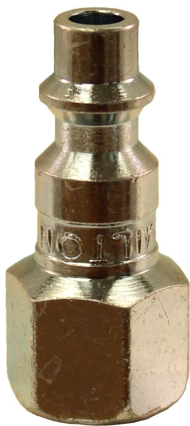 DURAFORCE Milton 728 1/4" FNPT M Style Plug, Pack of 2 - Durable Air Tool Fittings