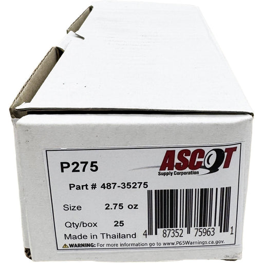 DURAFORCE Ascot P Style Uncoated Lead Clip-On Wheel Weights 2.75oz Box of 25