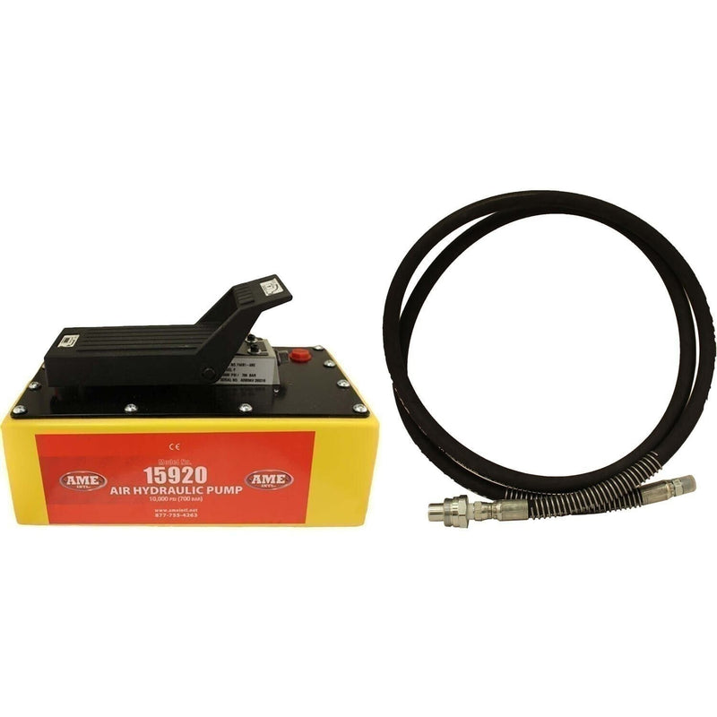 DURAFORCE AME 15930C 5 Quart Air Hydraulic Pump with Hose & Metal Reservoir