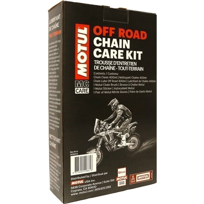 DURAFORCE Motul MC Care Off-Road Chain Care Kit – Motorcycle Chain Maintenance Set