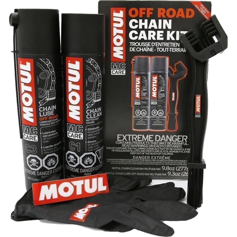 DURAFORCE Motul MC Care Off-Road Chain Care Kit – Motorcycle Chain Maintenance Set