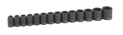 DURAFORCE Grey Pneumatic 1412M 14-Piece 1/2" Drive Metric Socket Set Standard Length