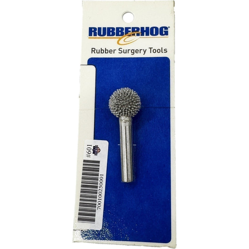DURAFORCE Rubberhog 5/8" Buffing Sphere 330 Grit SSG with 1/4" Shaft