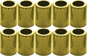 DURAFORCE Brass Hose Ferrule 1/4" ID Air & Water 10-Pack 7328 Durable Connector