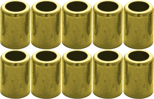 DURAFORCE Brass Hose Ferrule 1/4" ID Air & Water 10-Pack 7328 Durable Connector