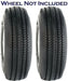 DURAFORCE Greenball Sawtooth S389 Transmaster Utility Tire 3.50-6 4.10-6 4Ply Pack of 2