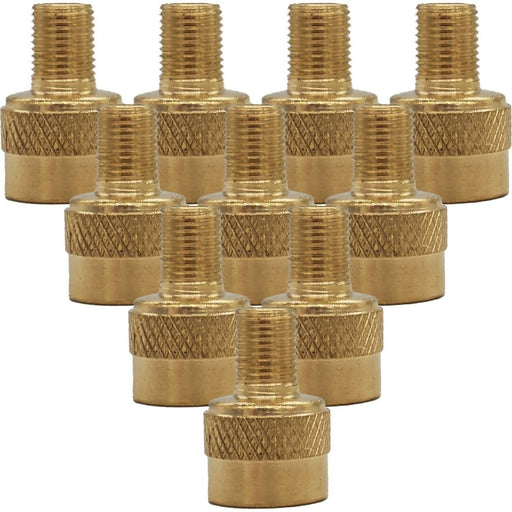DURAFORCE Pack of 10 Large to Small Bore Tire Valve Adapter Caps for OTR Truck Farm