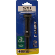DURAFORCE Grey Pneumatic CH117 1" Hammer 4" Long .401 Shank Durable Air Tool
