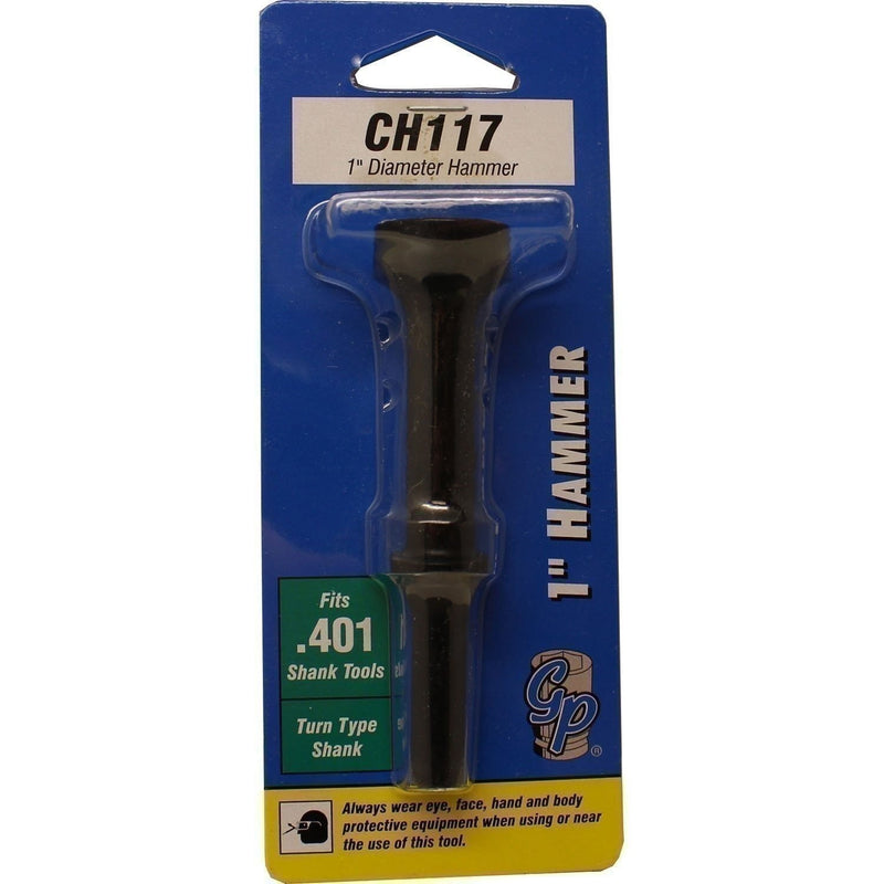 DURAFORCE Grey Pneumatic CH117 1" Hammer 4" Long .401 Shank Durable Air Tool