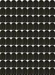 DURAFORCE Black Plastic Dome Valve Stem Caps - Pack of 100
