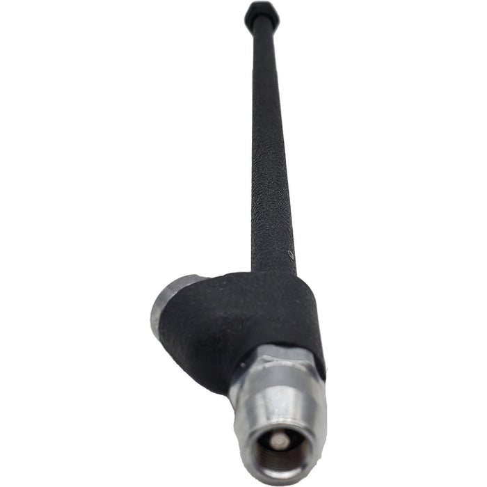 DURAFORCE 14" Black Dual Foot Lock-On Air Chuck - Premium Coated Tire Inflator Tool