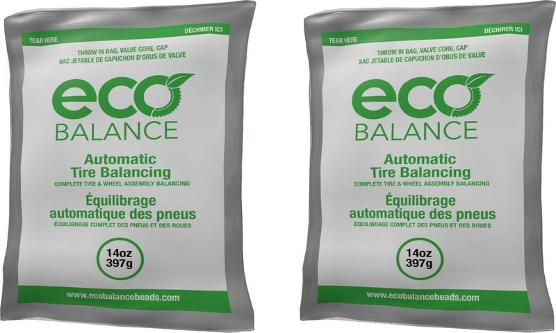 DURAFORCE ECO Balance 14EB Tire Balancing Beads 14oz 2-Pack for Smooth Ride