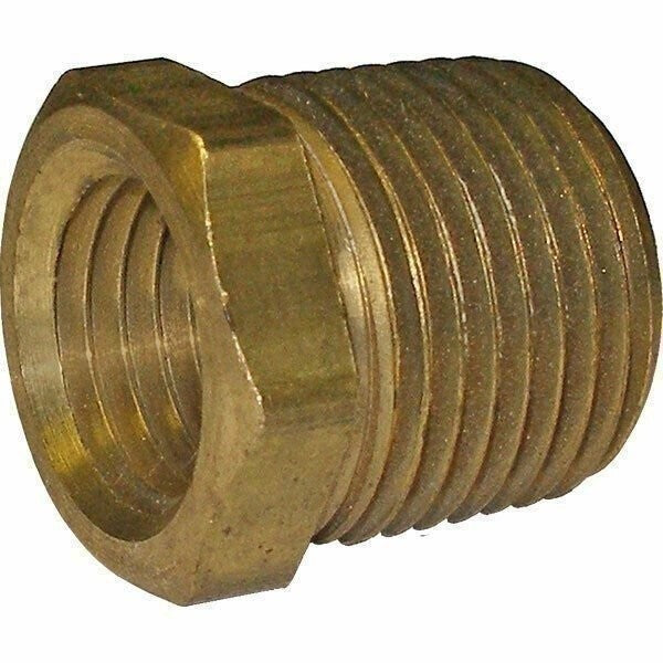 DURAFORCE Coilhose Pneumatics Brass Bushing Reducer 3/8" MPT to 1/4" FPT