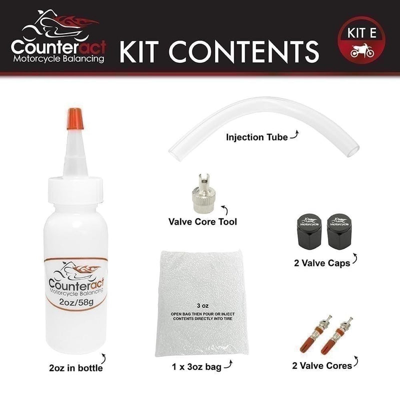 DURAFORCE Motorcycle Balance Beads DIY Kit 2oz & 3oz Bags for Tire Stability