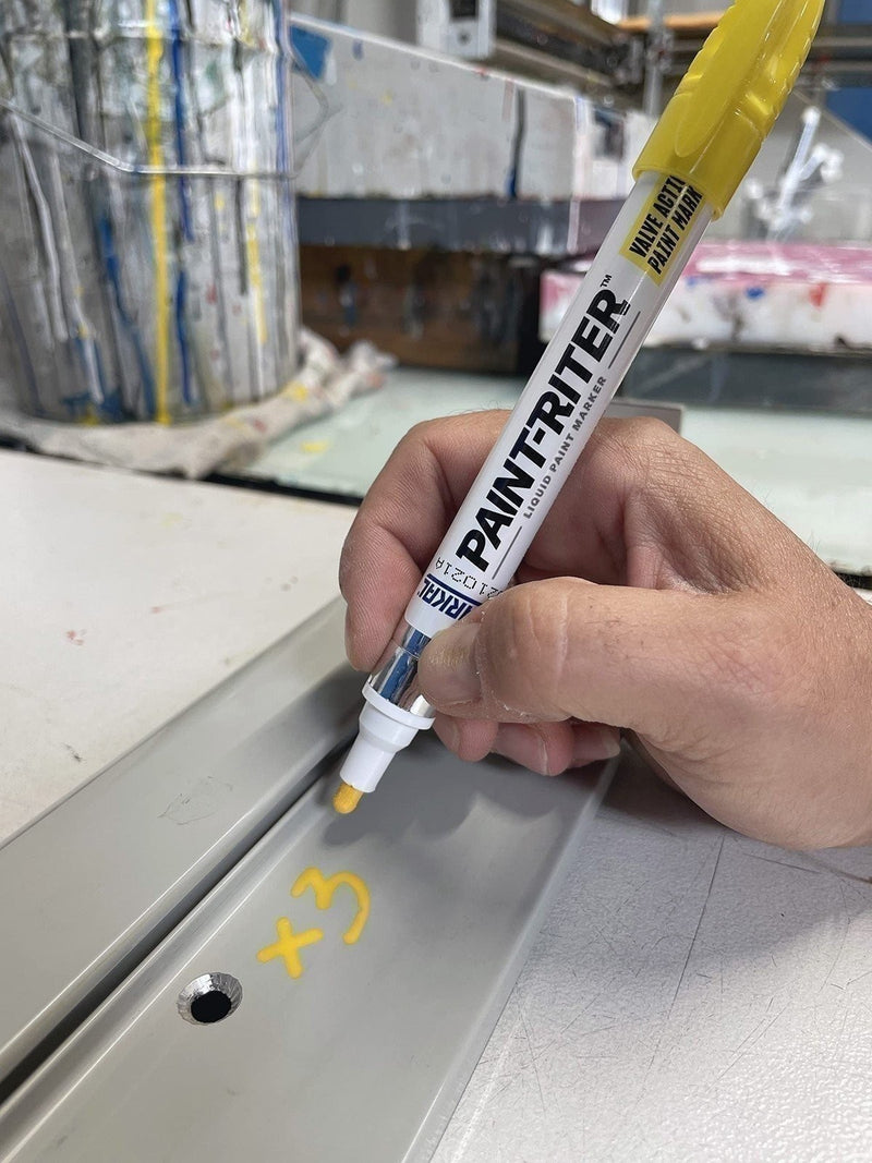 DURAFORCE Markal Valve Action White Liquid Paint Markers 1/8" Bullet Tip Pack of 12