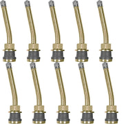 DURAFORCE TR571-13 Brass Truck Wheel Valve Stem 3-3/8" 13° Bend Clamp-in Pack of 10
