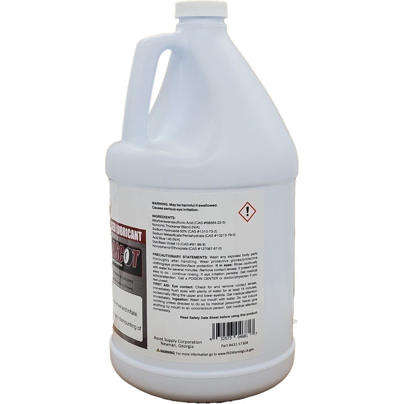 DURAFORCE Ascot Tire Mounting Lube 1 Gallon + 10" Applicator Swab for Easy Use
