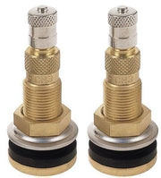 DURAFORCE TR618A 1-7/8" Tractor Tubeless Tire Brass Valve Stem Pack of 2