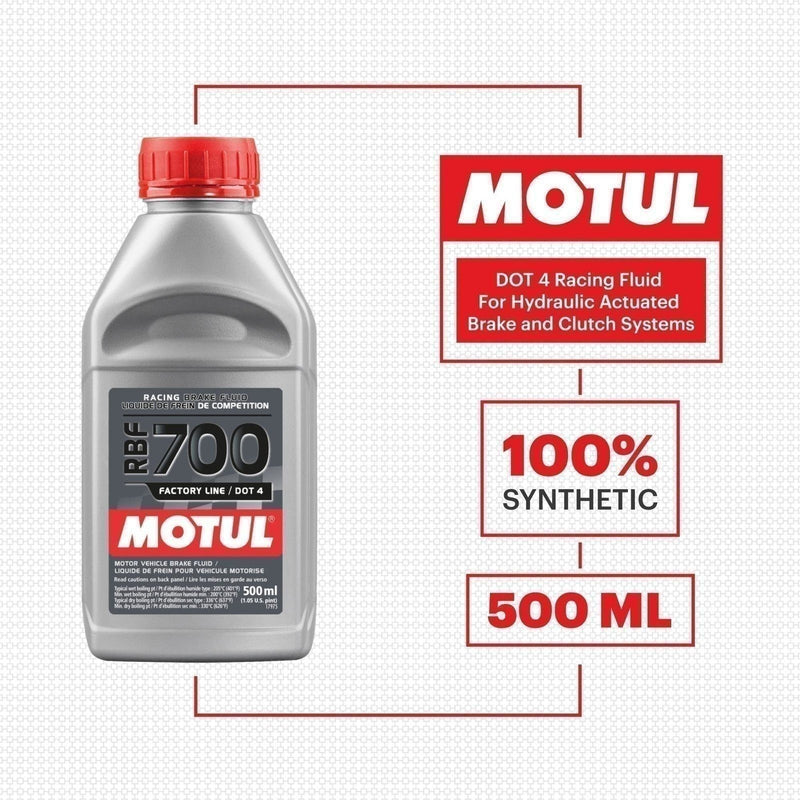 DURAFORCE Motul RBF 700 Factory Line Brake Fluid 500ml High Performance Racing Fluid