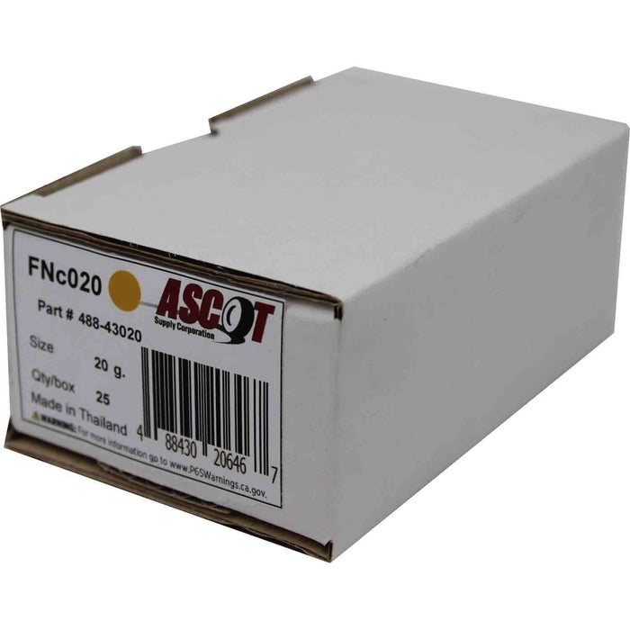 DURAFORCE Ascot FN Coated Clip-On Wheel Weights 20gm (.75oz) Box of 25