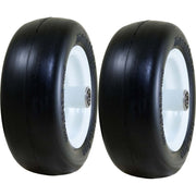 DURAFORCE Marathon 01410P 11x4.00-5 Flat Free Lawn & Garden Tire on Rim Pack of 2