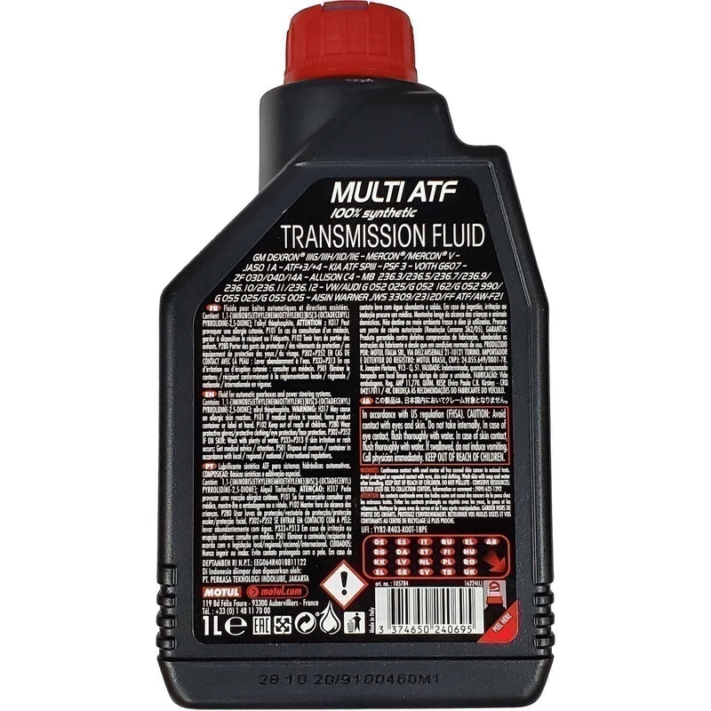 DURAFORCE Motul Multi ATF Synthetic Automatic Transmission Fluid 1L - High Performance