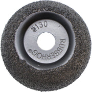 DURAFORCE Rubberhog 2" x 3/4" Flared Buffing Wheel 60 Grit 3/8" Arbor Hole Economy