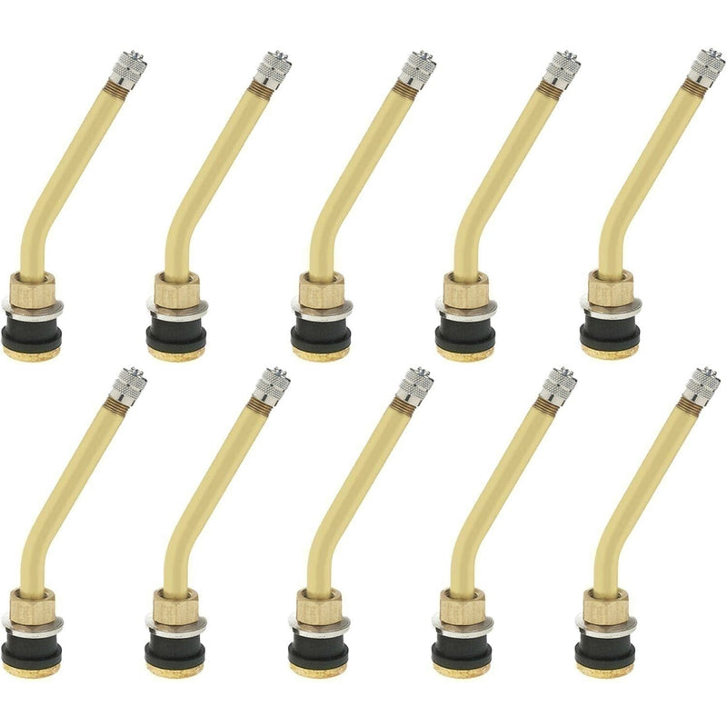 DURAFORCE TV-572F-19 3-3/4" 31° Brass Truck Wheel Valve Stem Clamp Pack of 10