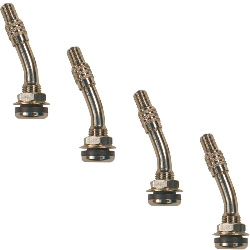 DURAFORCE TR416MC 2" Bent Clamp Valve Stem for Dual Wheels High Pressure Pack of 4