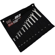 DURAFORCE Ascot 11-Piece SAE Combination Wrench Set - Long Handle, Durable Tools