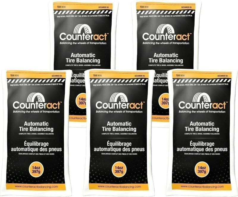 DURAFORCE Counteract 140BNB Tire Balancing Beads 14oz - 5 Bags for Smooth Ride