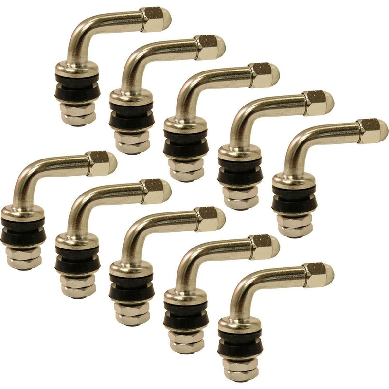DURAFORCE TV6050 Einky 90° Chrome Valve Stem High Performance Pack of 10