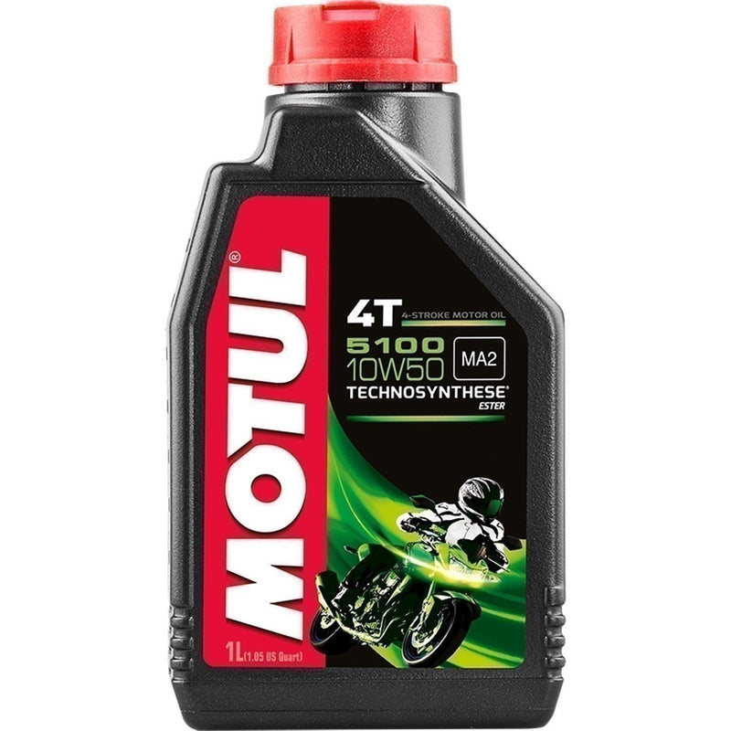 DURAFORCE Motul 5100 4T 10W50 Motor Oil 1L - High Performance Motorcycle Engine Oil
