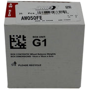 DURAFORCE Perfect Equipment AW050FE Coated Steel Wheel Weights 0.50 oz Box of 25