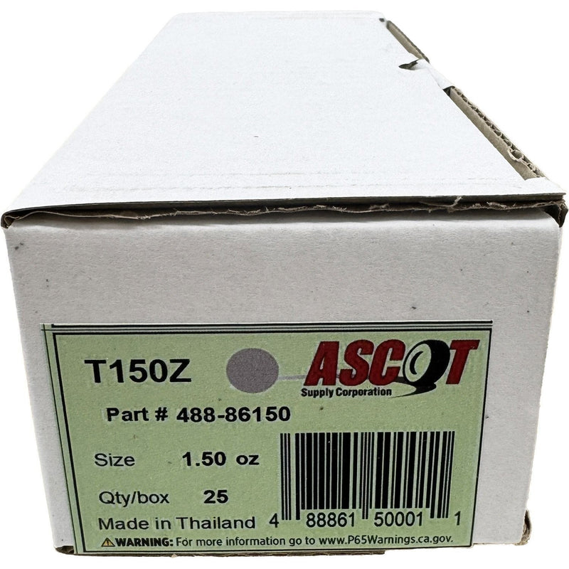 DURAFORCE Ascot T Style Coated Zinc Clip-On Wheel Weights 1.50oz Box of 25